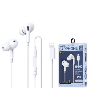Earphone Wire Lightning Remax RM-575i(Music+Call) - កាសប៊្លូធូសខ្សែ Remax RM-575i ឌុយអាយហ្វូន (Music+Call)