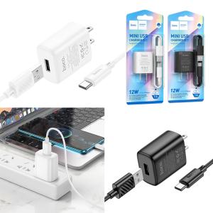 Power Charger hoco C134 2.4A 12W Set TypeC - ឆ្នាំងសាក​ ហូកូ C134 12W រុនមួយ ដុំសាកឈុតType-C