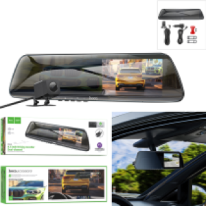 Camera Car 2in1 rearview mirror driving hoco DV4 4.5-inch - កាមេរ៉ាឡានចាប់កញ្ចក់ hoco DV4 4.5-inch  មានកាមេរ៉ាក្រោយ