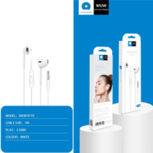 Earphone wire 3.5mm WUW R170  - កាសខ្សែស៊កត្រជៀក WUW R170
