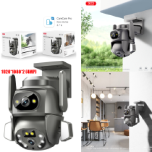 Camera Bullet Wifi 360° 4M 2Camera XO CR04 4M - កាមេរ៉ាសុវត្ថិភាព វ៉ាយហ្វាយ 2.4G 360°កាមេរ៉ា2 XO CR04