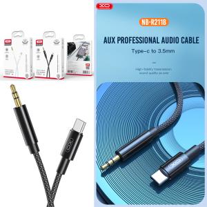 Converter TypeC to AUX 3.5mm male XO NB-R211B - ឌុយបំលែង Type-C ទៅ ឌុយកាស 3.5មម XO NB-R211B