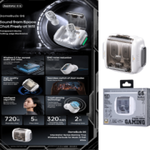 Earphone Bluetooth TWS Remax G6 Gaming - កាសប្ល៊ូធូស មួយគូ TWS Remax G6 Gaming