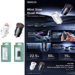 Power Car Charger 30W PD+QC Remax RCC358 - ឆ្នាំងសាកក្នុងឡាន 30W PD+QC Remax RCC358