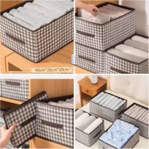 clothes fabric organiser  40*28*20cm - ប្រអប់ដាក់ឥវ៉ាន់​​ 40*28*20cm