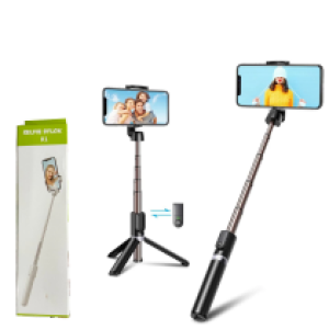 Selfie Stick Tripod +  Remote R1  - ដងថត ប៊្លូធូស Tripod +  Remote R1 