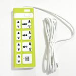 Power Strip 7Socket 2USB 3M 1524U-Type1 - ព្រីភ្លើង លេខ 1524U  7រុន និង 2 រុនសាកថ្ម 3ម៉ែត