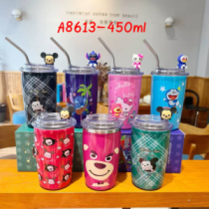 Coffee cup vacuum 450ml A8613 - កែវកាហ្វេរក្សាកំដៅនិងត្រជាក់​ 450ml A8613