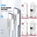Cable Charger TypeC to TypeC XO NB-Q190A 60W 1M - ខ្សែសាក XO NB-Q190A C-C 60Wវ៉ាត់ 1ម៉ែត
