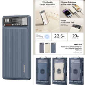 Power Bank Remax RPP-616(QC/PD)10000mAh - ថ្មជំនួយ Remax RPP-616(QC/PD)10000 មីលីអំពែ