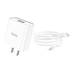 Power Charger Hoco C81 iPhone - ឆ្នាំងសាក​ ហូកូ C81 មានខ្សែអាយហ្វូន
