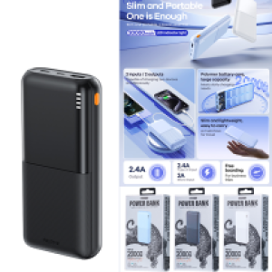 Power Bank Remax RPP-26 2.4A 20000mAh - ថ្មជំនួយ Remax RPP-26 2.4A 20000មីលីអំពែ