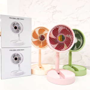 Fan Rechargeable Desk mini 15CM NO.XM66-39 - កង្ហាសាកភ្លើង លើតុ 1.5តឹក NO.XM66-39