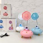 Fan Rechargeable Desk mini 10CM NO.BJJ788 - កង្ហាសាកភ្លើង ក្រចាប់ 1តឹក NO.BJJ788