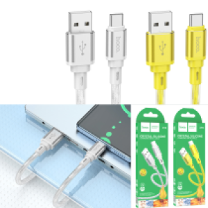 Cable Charger hoco X98 TypeC - ខ្សែសាកស៊ីលីខូន ហូកូ​ X98 Type-C