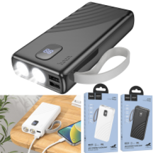 Power Bank Hoco J129A flashlight 20000mAh - ថ្មជំនួយ ហូកូ J129A មានពិល 20000 មីលីអំពែ