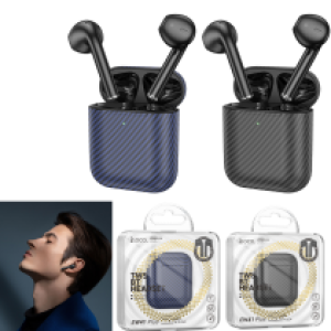 Earphone Bluetooth TWS hoco EW41 Plus Carbon fiber - កាសប្ល៊ូធូស មួយគូ ហូកូ EW41 Plus តួកាបោន