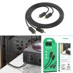 Cable RCA  to RCA hoco UPA29 1.5m - ខ្សែបំលែង RCA ទៅ RCA ហូកូ UPA29 1.5ម