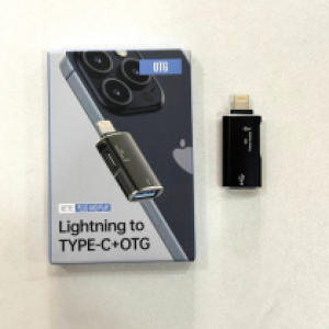 Converter Lightning to TYPE-C/USB OTG 2in1 - ឌុយបំឡែង ឌុយ iPhone to TYPEC/USB OTG 2in1