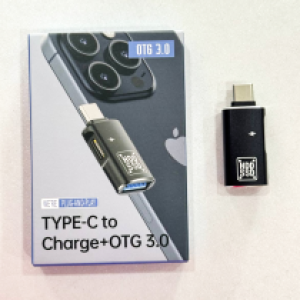 Converter TYPE-C to TYPE-C Charger/USB 3.0 OTG 2in1 - ឌុយបំឡែង TypeC to TypeC សាកថ្ម/USB 3.0 OTG 2in1