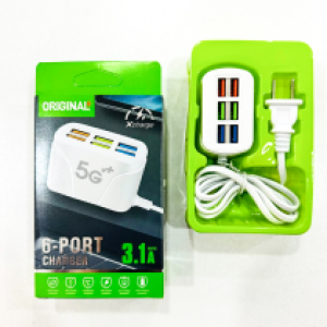 Power Charger Multiport 6USB 3.1A - ឆ្នាំងសាក ច្រើនរុន​ 6USB 3.1A