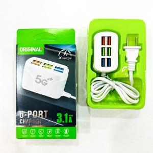 Power Charger Multiport 6USB 3.1A - ឆ្នាំងសាក ច្រើនរុន​ 6USB 3.1A