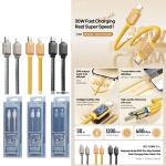 Cable Charger Remax RC-C160 TypeC to Lightning PD30W - ខ្សែសាកស៊ីលីខូន Remax RC-C160 TypeC to Lightning PD30W