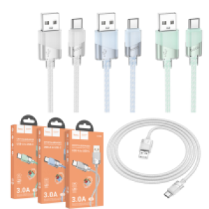 Cable Charger hoco U132 Type-C 1.2m - ខ្សែសាក ហូកូ​ U132 TypeC ប្រវែង1.2m