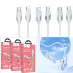 Cable Charger hoco U132 PD27W/60W TypeC to TypeC 1.2m - ខ្សែសាក ហូកូ​ U132 PD27W/60W Type-C to Type-C ប្រវែង1.2m