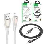 Cable Charger hoco U133 Lightning 1.2m - ខ្សែសាក ហូកូ​ U133 iPhone ប្រវែង1.2m