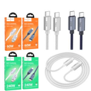 Cable Charger hoco U134 PC3.1/240W TypeC to TypeC 1.8m - ខ្សែសាក ហូកូ​ U134 PD3.1/240W Type-C to Type-C ប្រវែង1.8m