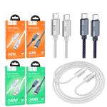 Cable Charger hoco U134 PD27W/60W TypeC to TypeC 1.2m - ខ្សែសាក ហូកូ​ U134 PD27W/60W Type-C to Type-C ប្រវែង1.2m