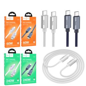 Cable Charger hoco U134 PD27W/60W TypeC to TypeC 1.2m - ខ្សែសាក ហូកូ​ U134 PD27W/60W Type-C to Type-C ប្រវែង1.2m