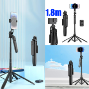 Selfie Stick Tripod Remote A17 1.8M - ដងថត ជើងត្រីផត A17 1.8M