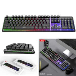 Keyboard Gaming light XO KB-04 RGB - ក្តាចុចហ្គែម XO KB-04 ភ្លើងចំរុះព័ណ