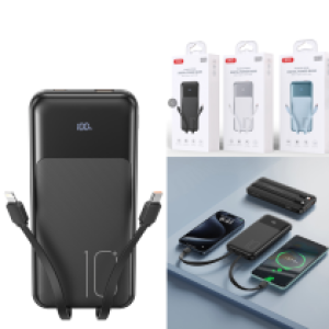 Power Bank XO PR248 PD20W/QC22.5W(TypeC/Lighting) 10000mAh - ថ្មជំនួយ XO PR248 PD20W/QC22.5W (Type-C/Lighting) 10000 មីលីអំពែ