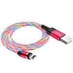 Cable Charger Magnetic hoco U90 iPhone - ខ្សែសាកភ្លើងក្បាលដែកឆក់ ហូកូ U90 អាយហ្វូន