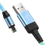 Cable Charger Magnetic hoco U90 iPhone - ខ្សែសាកភ្លើងក្បាលដែកឆក់ ហូកូ U90 អាយហ្វូន