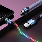 Cable Charger Magnetic hoco U90 iPhone - ខ្សែសាកភ្លើងក្បាលដែកឆក់ ហូកូ U90 អាយហ្វូន