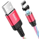 Cable Charger Magnetic hoco U90 iPhone - ខ្សែសាកភ្លើងក្បាលដែកឆក់ ហូកូ U90 អាយហ្វូន
