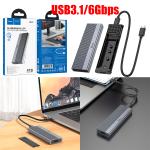 Hard Drive Box SSD M.2 hoco HB47(USB3.1/6Gbps) - ប្រអប់ហាតឌីស SSD M2 hoco HB47(USB3.1/6Gbps)