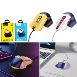 Mouse Wired hoco GM31 gaming - ម៉ៅខ្សែរ hoco GM31 gaming