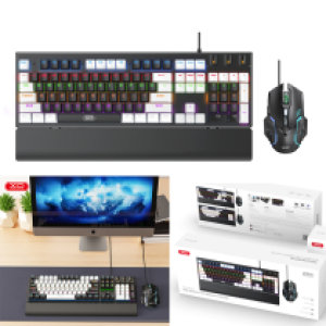 Keyboard+Mouse Gaming Mechanical Key XO KB-06 - ឃីប៊ត + ម៉ៅ ហ្គែម មេកានិច XO KB-06
