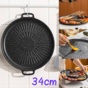 BBQ plate Korea 34cm - ខ្ទះអាំងសាច់ 34cm
