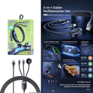 Power Charger iWatch+iPhone+TypeC 3-in-1 Remax RC-C169 - ឆ្នាំងសាក នាឡិកា iWatch+iPhone+TypeC Remax RC-C169