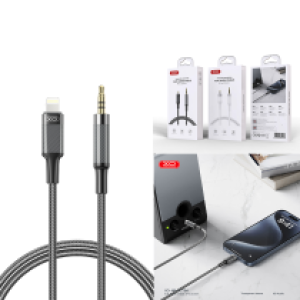 Converter Lightning to AUX 3.5mm male XO NB-R279A - ឌុយបំលែង iPhone ទៅ ឌុយកាស 3.5មម XO NB-R279A