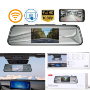Camera Car Rearview Mirror XO XJ06 5" (Touch+WiFi)1080p - កាមេរ៉ាឡាន កញ្ចក់កណ្តាល XO XJ06 5អ៊ីង (Touch+WiFi) 1080p