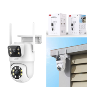 Camera Bullet Wifi 360° 4M 2Camera XO CR06 4M - កាមេរ៉ាសុវត្ថិភាព វ៉ាយហ្វាយ 2.4G 360°កាមេរ៉ា2 XO CR06