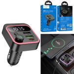 Car Bluetooth FM transmitter PD20W+QC3.0 hoco E85 - ប្លូធូឡាន FM បញ្ជូនសំលេង PD20W+QC3.0 hoco E85