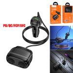 Power Car Charger 2cigarette Z59 (PD30W+QC3.0) - ឆ្នាំងសាកក្នុងឡាន រុន 2 និង រុនសាកថ្ម Z59 PD30W+QC3.0